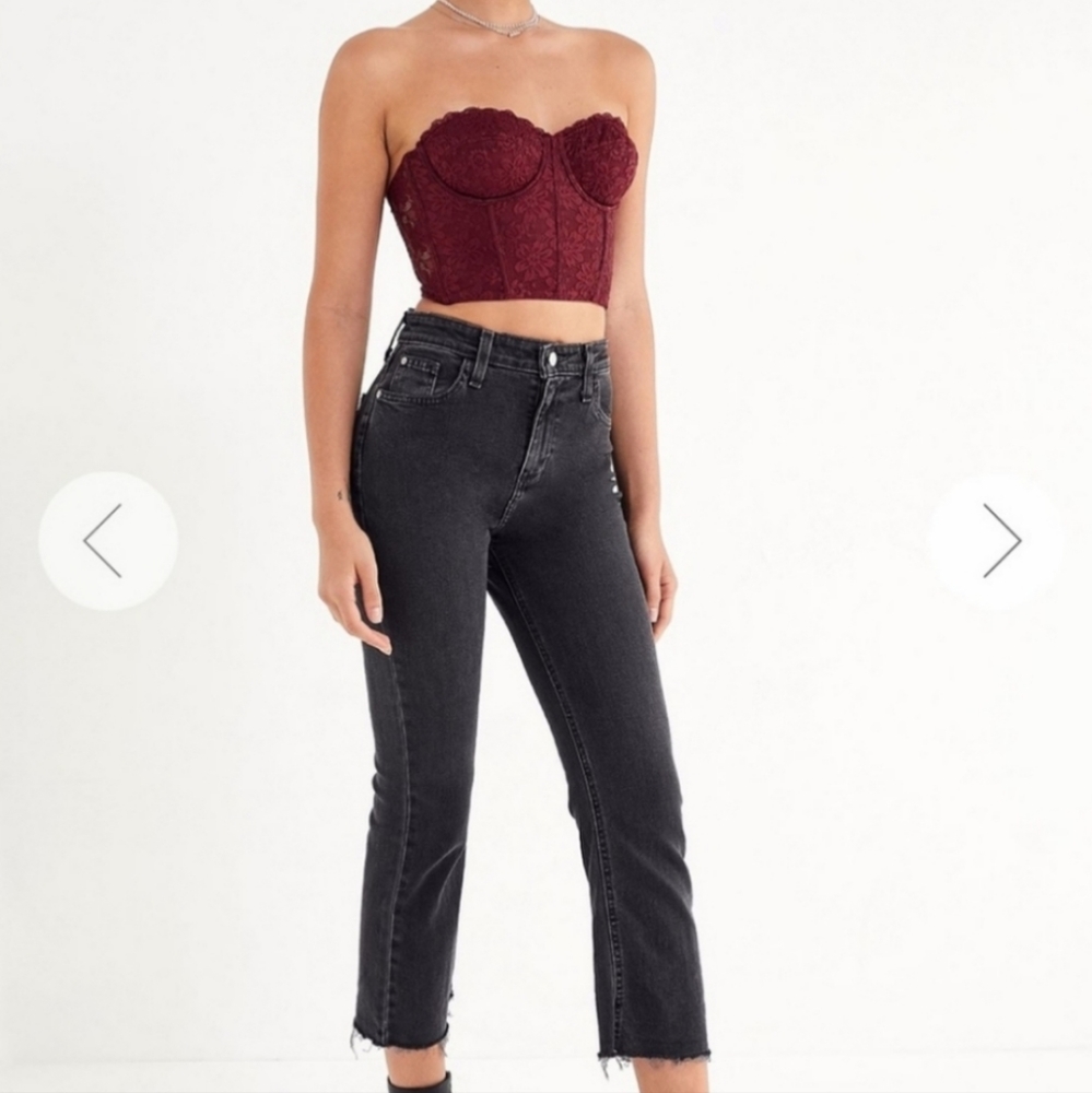 COPY - BDG Kick Flare High Rise Cropped  Stretch Jeans Womens Size 28